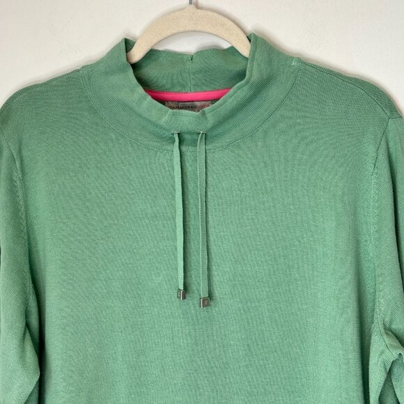 Isaac Mizrahi Pullover Mock Neck Sweater Tunic Kangaroo Pocket Size XL *D20 - Picture 2 of 16